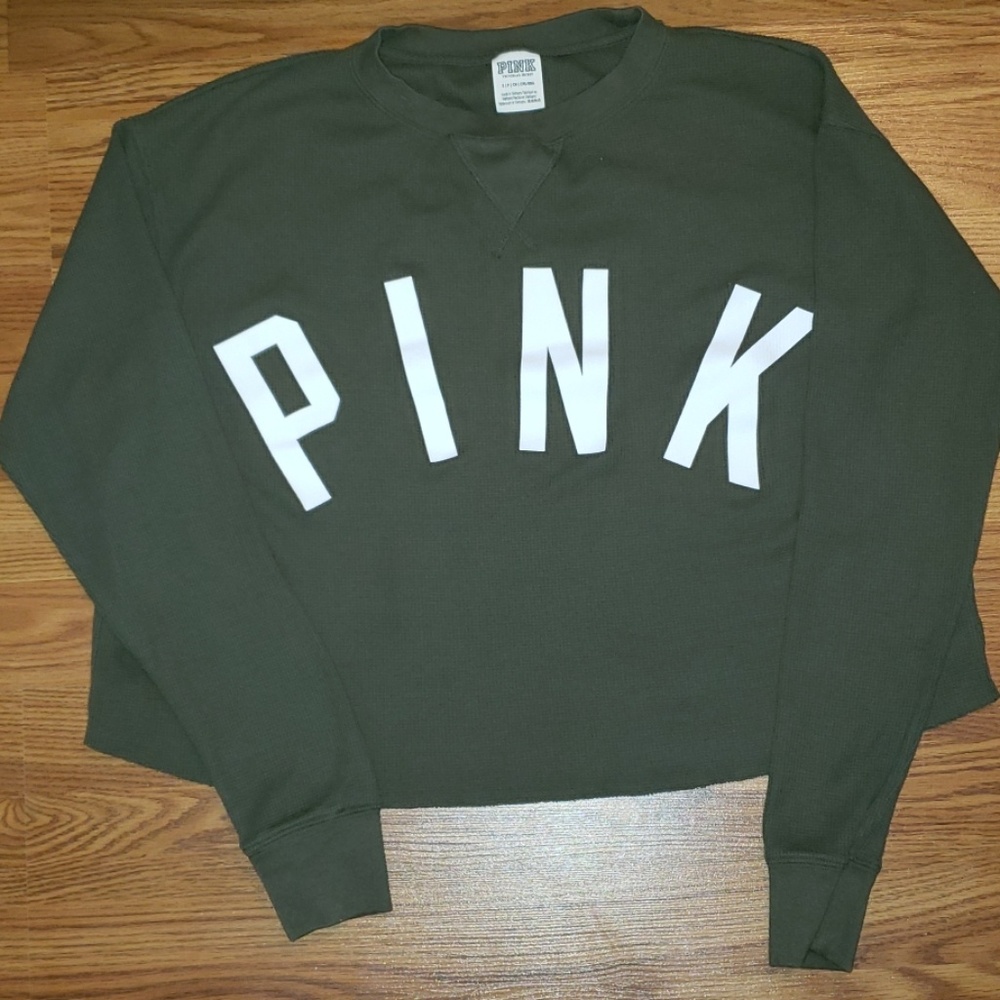 Victoria Secret Cropped Top Pullover Size Small